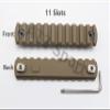 Active-8 5/7/9/11/13 Slots mlok Picatinny Rail Sections Aluminum Mount Adapter Tan Printed (11 Slots / 115mm) view 2