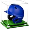 Acrylic Display Case for Baseball Batting Helmet Premium Baseball Display Case with Turf Base and Polished Edges Durable Display Cases for Collectibles .Dim: 12.25" L x 10" W x 10.5" H (A012-WR) view 1