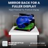 Acrylic Display Case for Baseball Batting Helmet Premium Baseball Display Case with Turf Base and Polished Edges Durable Display Cases for Collectibles .Dim: 12.25" L x 10" W x 10.5" H (A012-RR) view 2