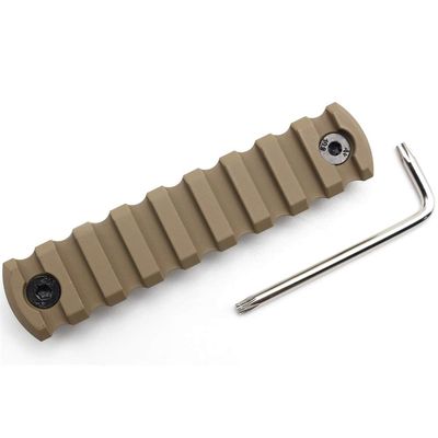 Active-8 5/7/9/11/13 Slots mlok Picatinny Rail Sections Aluminum Mount Adapter Tan Printed (9 Slots / 95mm)