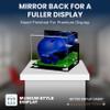 Acrylic Display Case for Baseball Batting Helmet Premium Baseball Display Case with Turf Base and Polished Edges Durable Display Cases for Collectibles.Dim:12.25 L x 10 D x 10.5 H (A012-WR) view 2