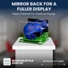 Acrylic Display Case for Baseball Batting Helmet Premium Baseball Display Case with Turf Base and Polished Edges Durable Display Cases for Collectibles .Dim: 12.25" L x 10" W x 10.5" H(A012-WR) view 2