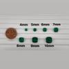 0.79-0.97 Cts of 6x6 mm AAA Cushion Lab Created Emerald (1 pc) Loose Gemstone view 3