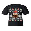 Pugly Sweatshirt Youth T-Shirt Pug Ugly Sweater Jolly Christmas Xmas Kids Tee Black Small view 1