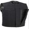 Canvas Club Vest with No Collar & Front Hidden Multi Accessory Pocket System view 2