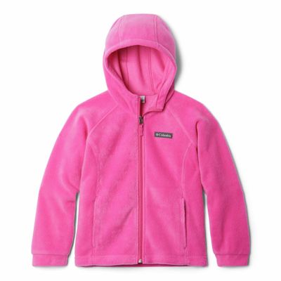 Columbia Youth Girls Benton II Fleece Hoodie, Pink Ice, XX-Small
