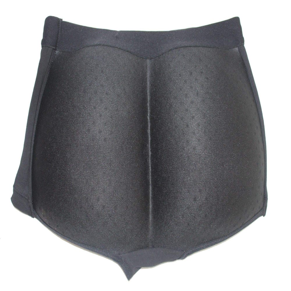 Fullness His Butt Booster Mens Underwear Padded Booty Backside Buttocks Enhancer, S Black