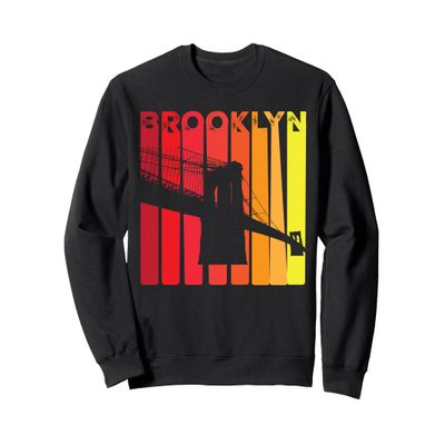 Brooklyn Bridge 1970s Style New York City NY T-Shirt Sweatshirt