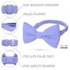 Bow Tie House Linen Men's Classic Pre-Tied Bow Tie Formal Solid Tuxedo (Large, Lavender) view 2