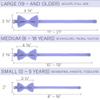 Bow Tie House Linen Men's Classic Pre-Tied Bow Tie Formal Solid Tuxedo (Large, Lavender) view 4
