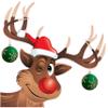 Christmas and Holiday Wall Decor Rudolph The red Nose Reindeer Winking (16" x 16") view 1