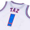 CNALLAR Mens Basketball Jerseys Taz !# Space Movie Shirts (White, Small) view 2