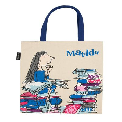 Out of Print Matilda By Roald Dahl Tote Bag with Inner Pocket - Gift for Book Lovers