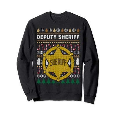 Deputy Sheriff Sweatshirt Ugly Christmas