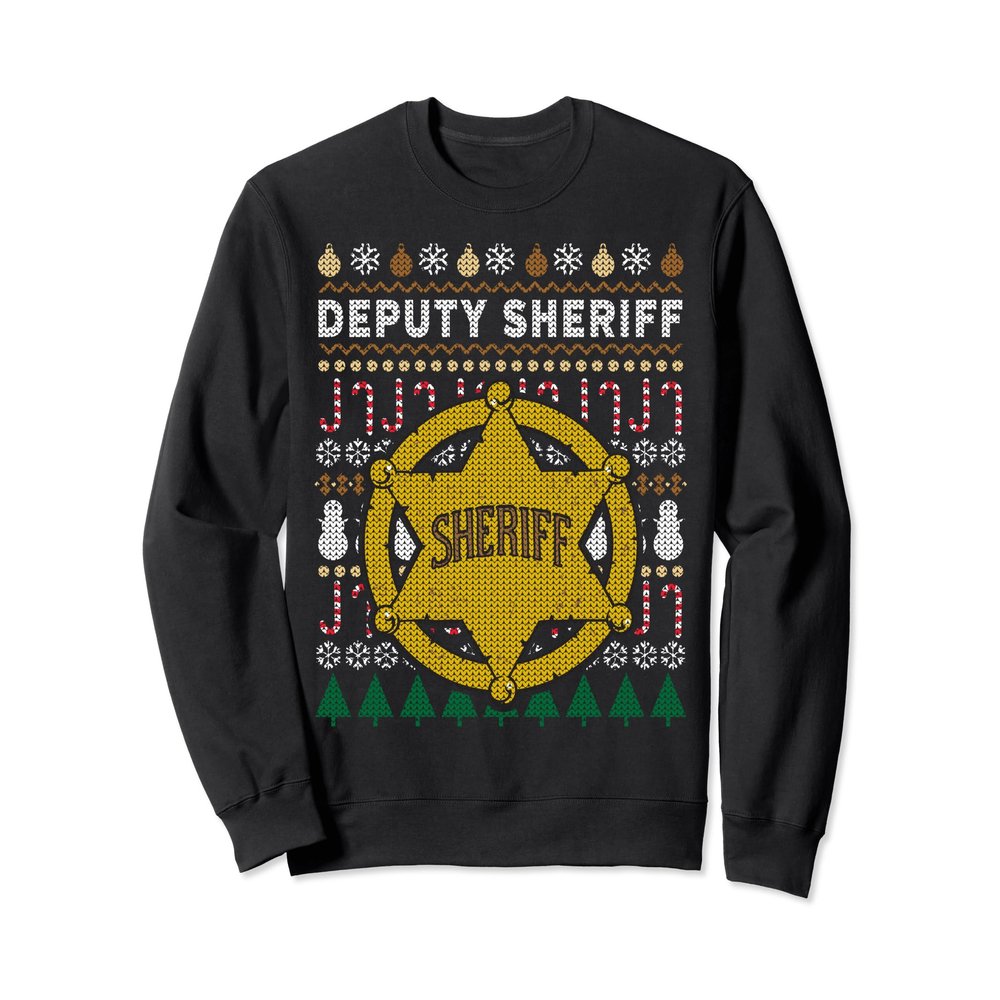 Deputy Sheriff Sweatshirt Ugly Christmas