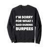 Workout Funny Burpees Sweatshirt view 1