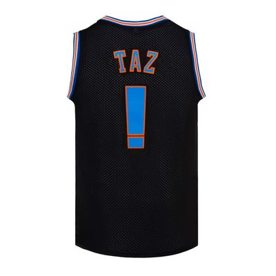 CNALLAR Mens Basketball Jerseys Taz !# Space Movie Shirts (Black, Medium)