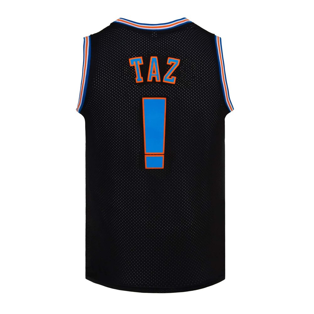 CNALLAR Mens Basketball Jerseys Taz !# Space Movie Shirts (Black, Medium)