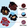 DC Comics Boys 4 Pack Mitten or Glove Set: Batman, Superman, Justice League (2-7), Size Age 2-4, Justice League view 3