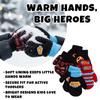 DC Comics Boys 4 Pack Mitten or Glove Set: Batman, Superman, Justice League (2-7), Size Age 2-4, Justice League view 4