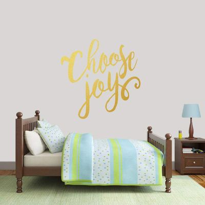 Sweetums Signatures Choose Joy Wall Decal 36" Wide x 36" Tall Gold