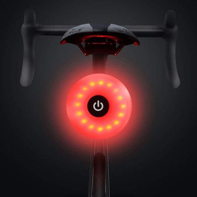 WASAGA USB Rechargeable Bike Tail Light - IPX5 Waterproof, Ultra Bright LED, Cycling Accessories (Grey)
