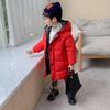Baby Toddler Girls Winter Warm Jacket Clothes 3-8 Years Old Kids Padded Faux Fur Hoodie Coat Long Outerwear (6-7 Years Old, Red) view 4