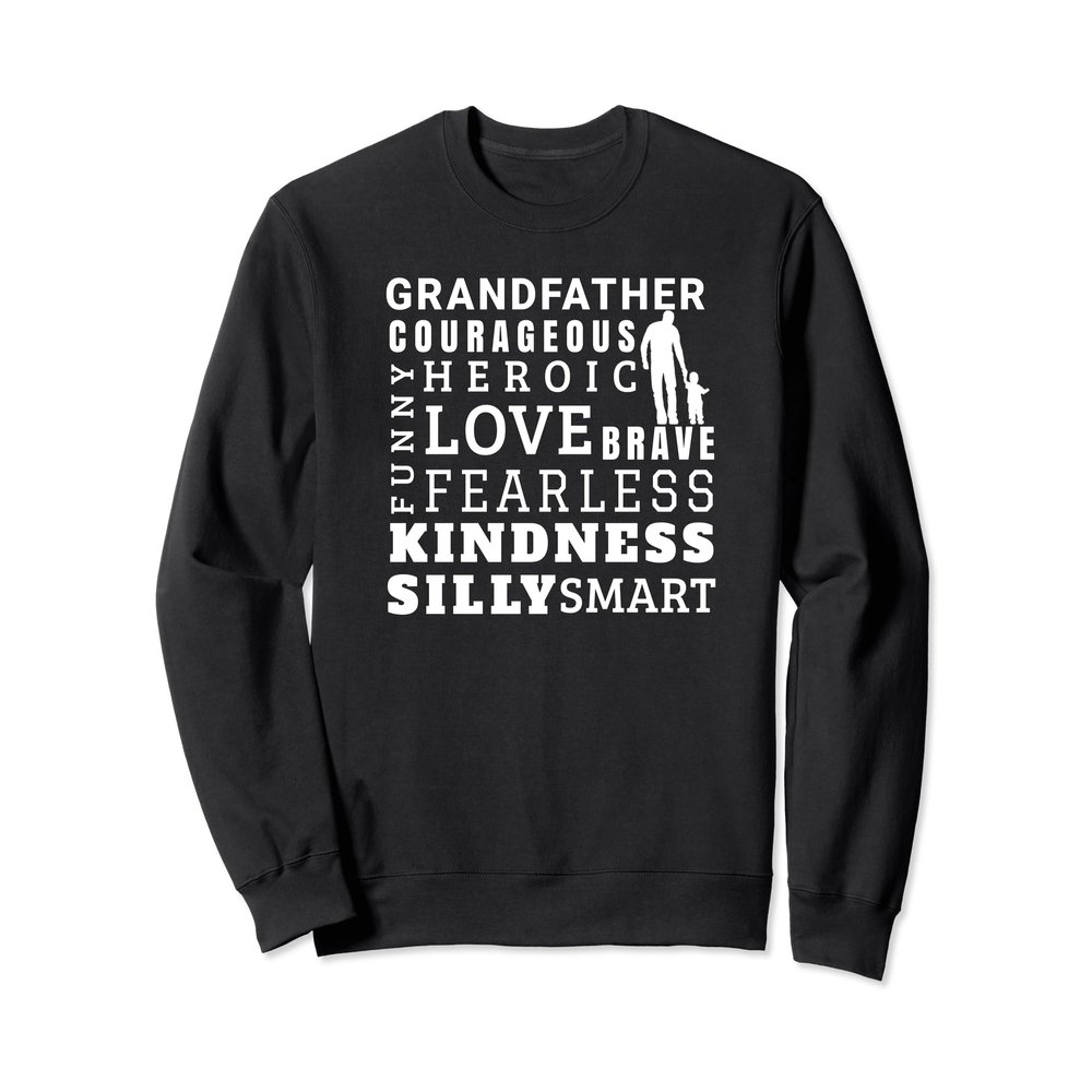 Grandfather Word Sweatshirt Beautiful Gift For Grandpa