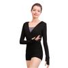 118120006 Adult Long Sleeve Ballet Hoodie Warm Ups Dance Practise Sweaters (M 165, Black) view 1