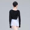 118120006 Adult Long Sleeve Ballet Hoodie Warm Ups Dance Practise Sweaters (M 165, Black) view 3