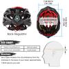 Bike Helmet Men Women, Shinmax Bicycle Helmet with Rear Light and Detachable Sun Visor Backpack,Lightweight Mountain Bike Helmet Size Adjustable Cycling Helmet for Adults Youth Road Bike Helmet view 3