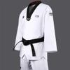 MOOTO Korea Taekwondo BS4.5 Kukkiwon Uniform Black Neck TKD MMA Martial Arts Karate Hapkido Judo JIU-Jitsu (210(Height:210~219cm)(6.88~7.19ft)) view 2