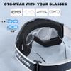 findway Ski Goggles OTG - Over Glasses Snow/Snowboard Goggles for Men, Women & Youth - 100% UV Protection view 4