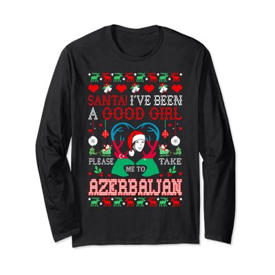 Santa Take Me To Azerbaijan Christmas Ugly Sweater Gift Tee
