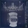 Ballpark Blueprints Death Valley - Clemson - Blueprint Style Print view 1