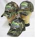 Life's A Game Fishing is Serious Trout Camouflage Mesh Embroidered Cap Hat 938A view 1