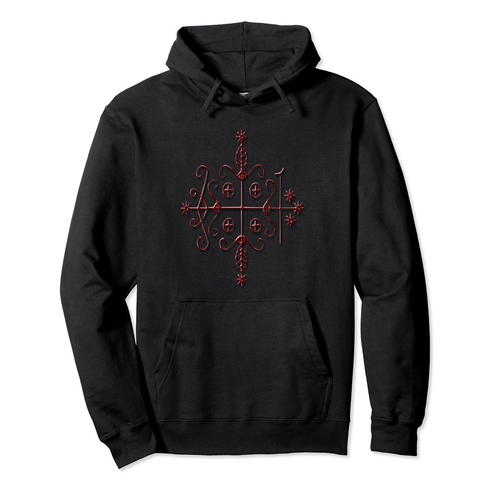 Papa Legba Voodoo Veve Occult Hoodie