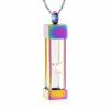 Yinplsmemory Cremation Jewelry Timeless Hourglass Urn Necklace for Ashes for Women Men Memorial Ashes Keepsake Urn Jewelry for Human/Pet Ashes (rainbow) view 1