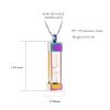 Yinplsmemory Cremation Jewelry Timeless Hourglass Urn Necklace for Ashes for Women Men Memorial Ashes Keepsake Urn Jewelry for Human/Pet Ashes (rainbow) view 2