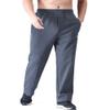 Zoulee Men's Open-Bottom Cotton Track Pants Sweatpants Jogging Pants with Zip Fly Dark Grey XL view 3