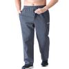 Zoulee Men's Open-Bottom Cotton Track Pants Sweatpants Jogging Pants with Zip Fly Dark Grey XL view 4