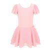 Agoky Kids Girls Tank Top Sleeveless Gymnastics GYM Ballet Dance Leotard Tutu Dress Jumpsuit Pink Flutter Sleeve 10-12 view 2