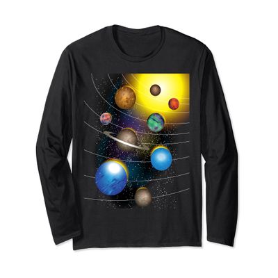 Cool Stars And Solar System T-Shirt - For Toddlers And Kids