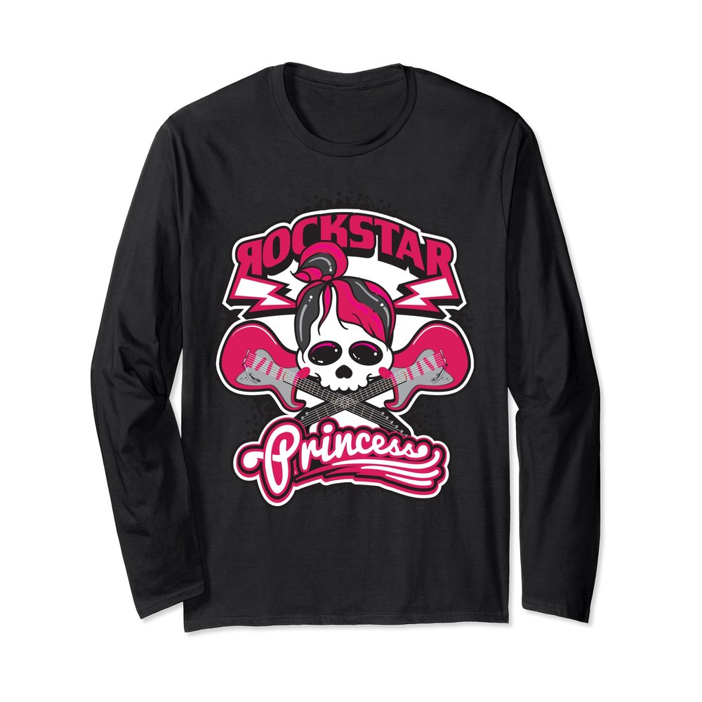 Rockstar Princess Shirt | Cute Girls Rockers T-shirt Gift