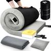 Willpo CertiPUR-US Memory Foam Camping Mattress - Dual Interchangeable Washable Covers Included, Lightweight Portable Sleeping Pad with Travel Bag for Tents, Guest Beds, Home - Gray, Small Single view 1