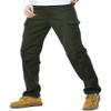 Congs Men's Winter Cotton Fleece Lined Cargo Work Causal Pants US31=Tag 33 Green view 2