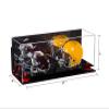 Better Display Cases Acrylic Double Mini - Miniature (not Full Size) Football Helmet or Mini Goalie Mask Display Case with Mirror Case, Red Risers, Black Base and WallMount (A019-RR) view 2
