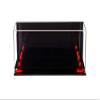 Better Display Cases Acrylic Double Mini - Miniature (not Full Size) Football Helmet or Mini Goalie Mask Display Case with Mirror Case, Red Risers, Black Base and WallMount (A019-RR) view 4