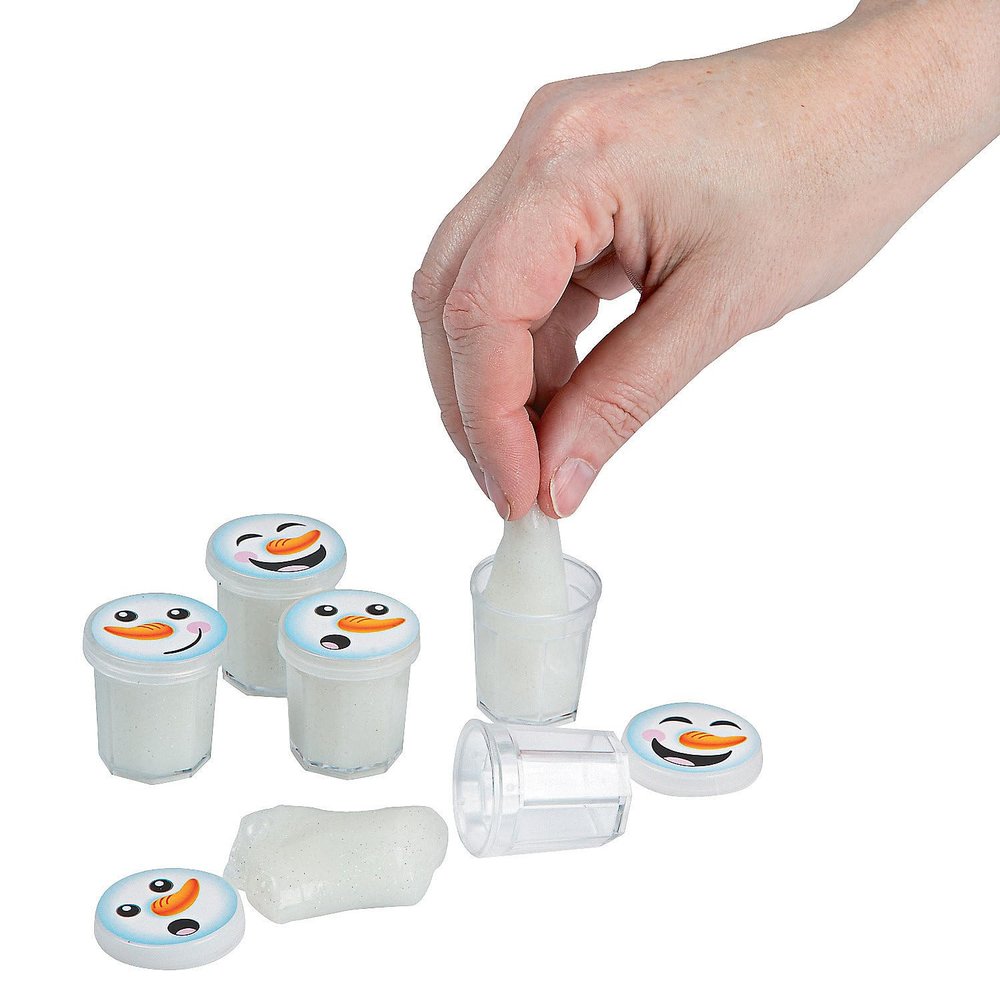 Melted Snowman Slime (Bulk Set of 48 mini containers) Winter Toys and Stocking Stuffers VBS 2026