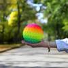 Fun Express Rainbow Spike Ball - 12 Pieces - Educational and Learning Activities for Kids view 2
